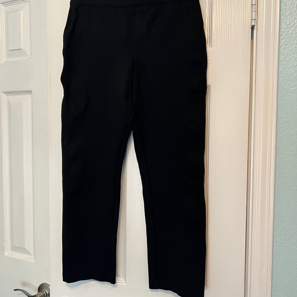 Spanx Ponte Crop Classic Black Pants Size M